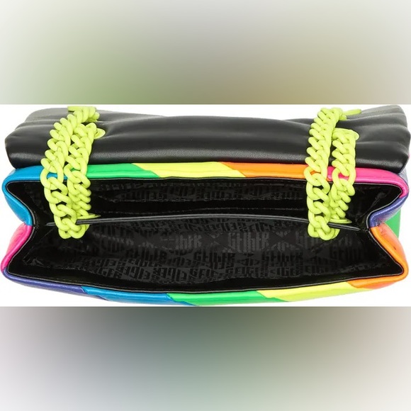 Kurt Geiger London Large Neon Leather Convertible Bag - Picture 8 of 8